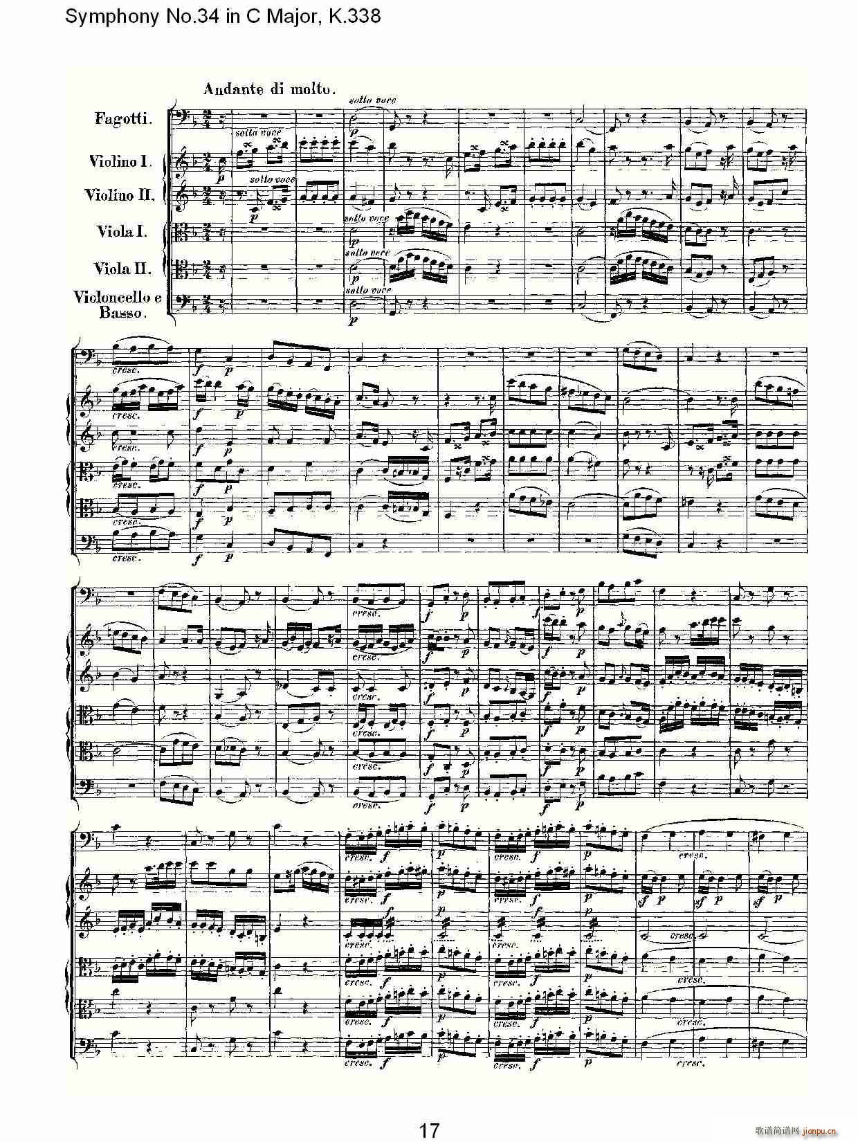 Symphony No.34 in C Major, K.338(ʮּ)17
