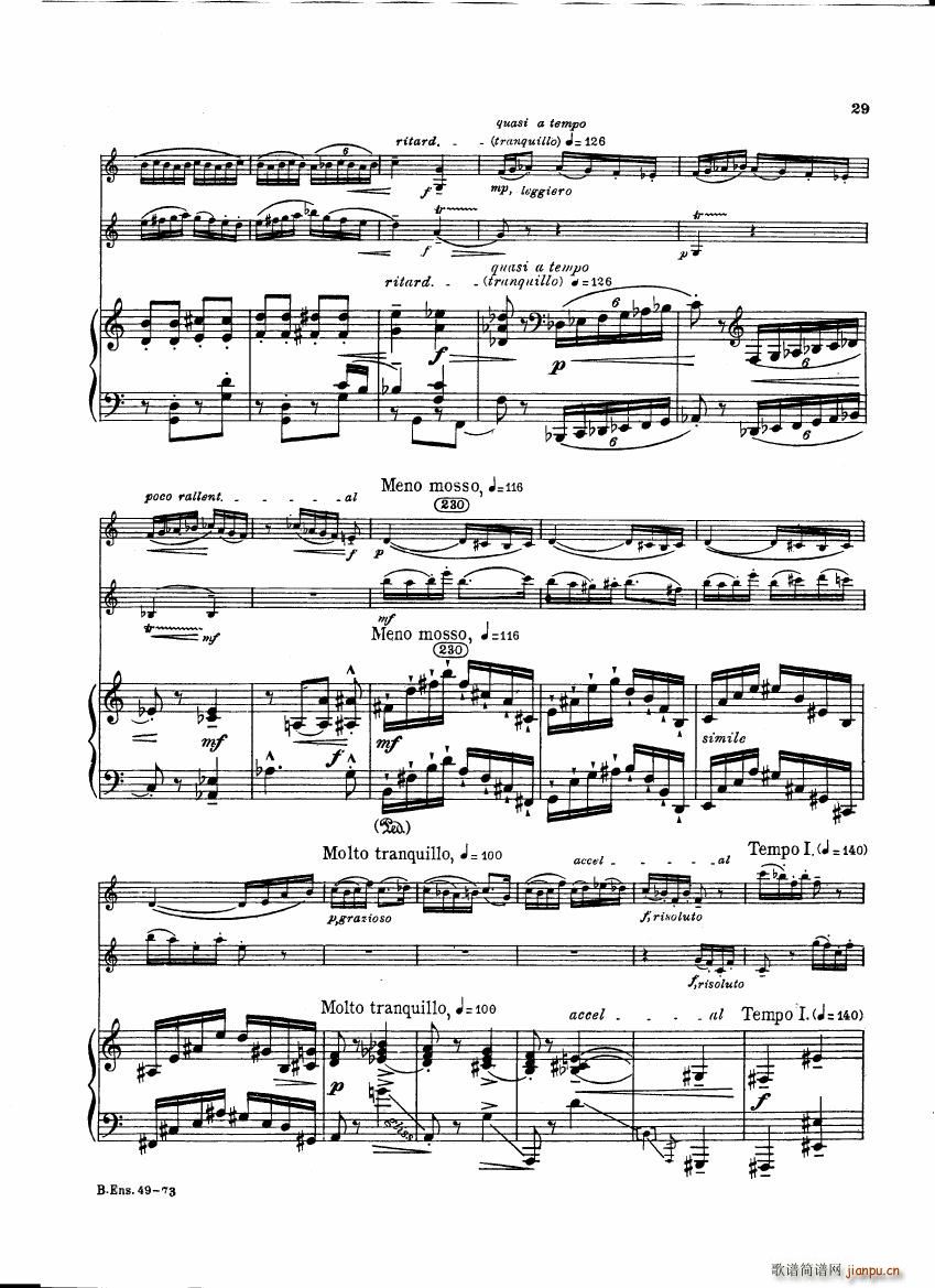 Bartok SZ 111 Contrasts pianoscore()30