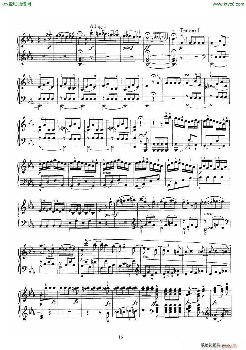Piano Sonata No 52 in Eb()16