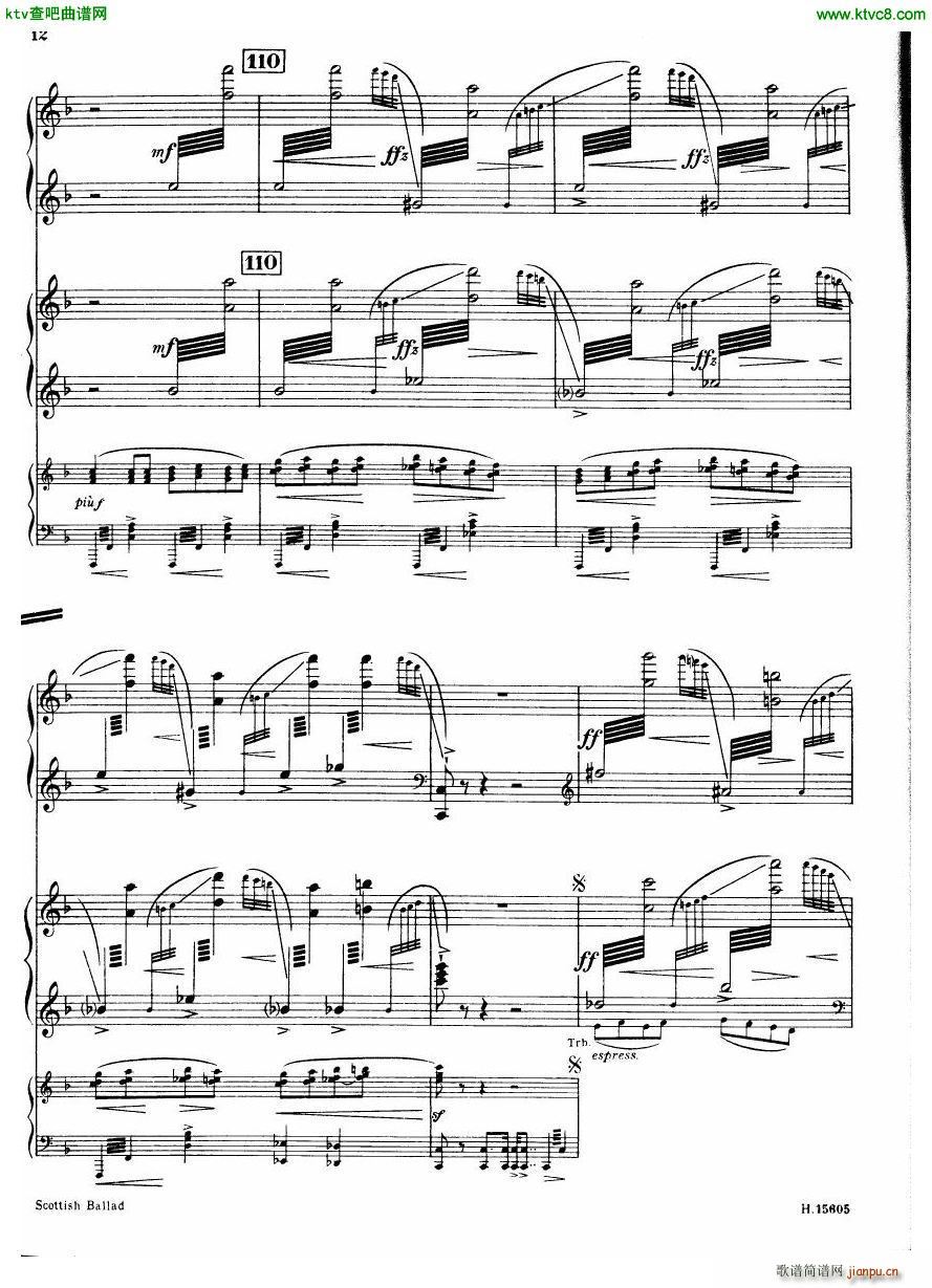 Britten Scottish Ballad op 26 arr for 2 pianos()13