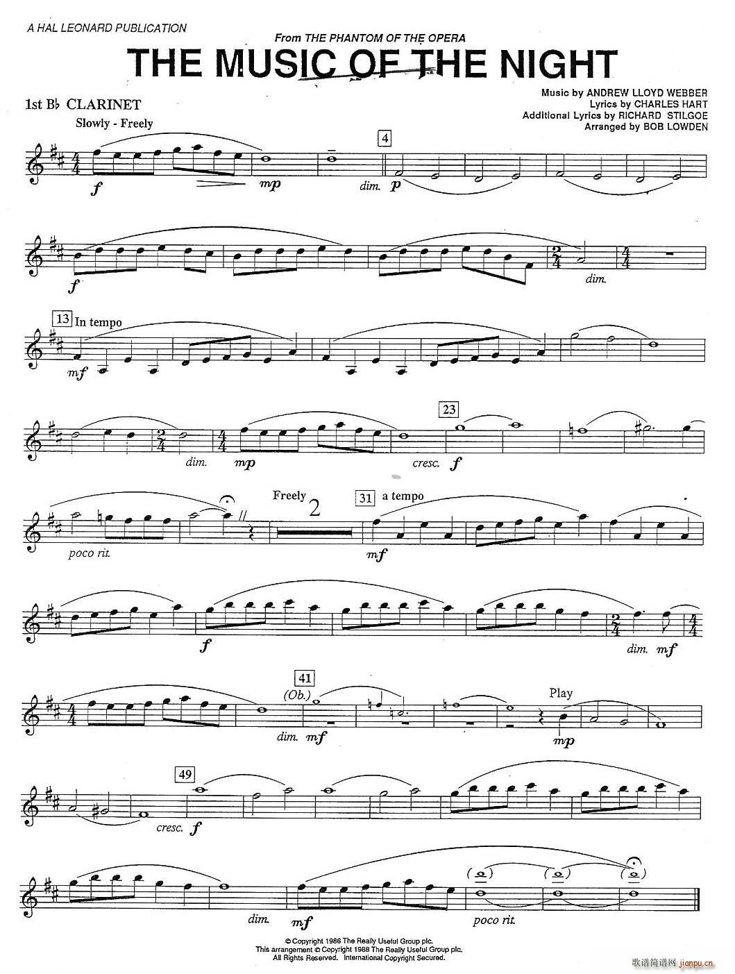 THE MUSIC OF THE NIGTH-CLARINET(ɹ)1
