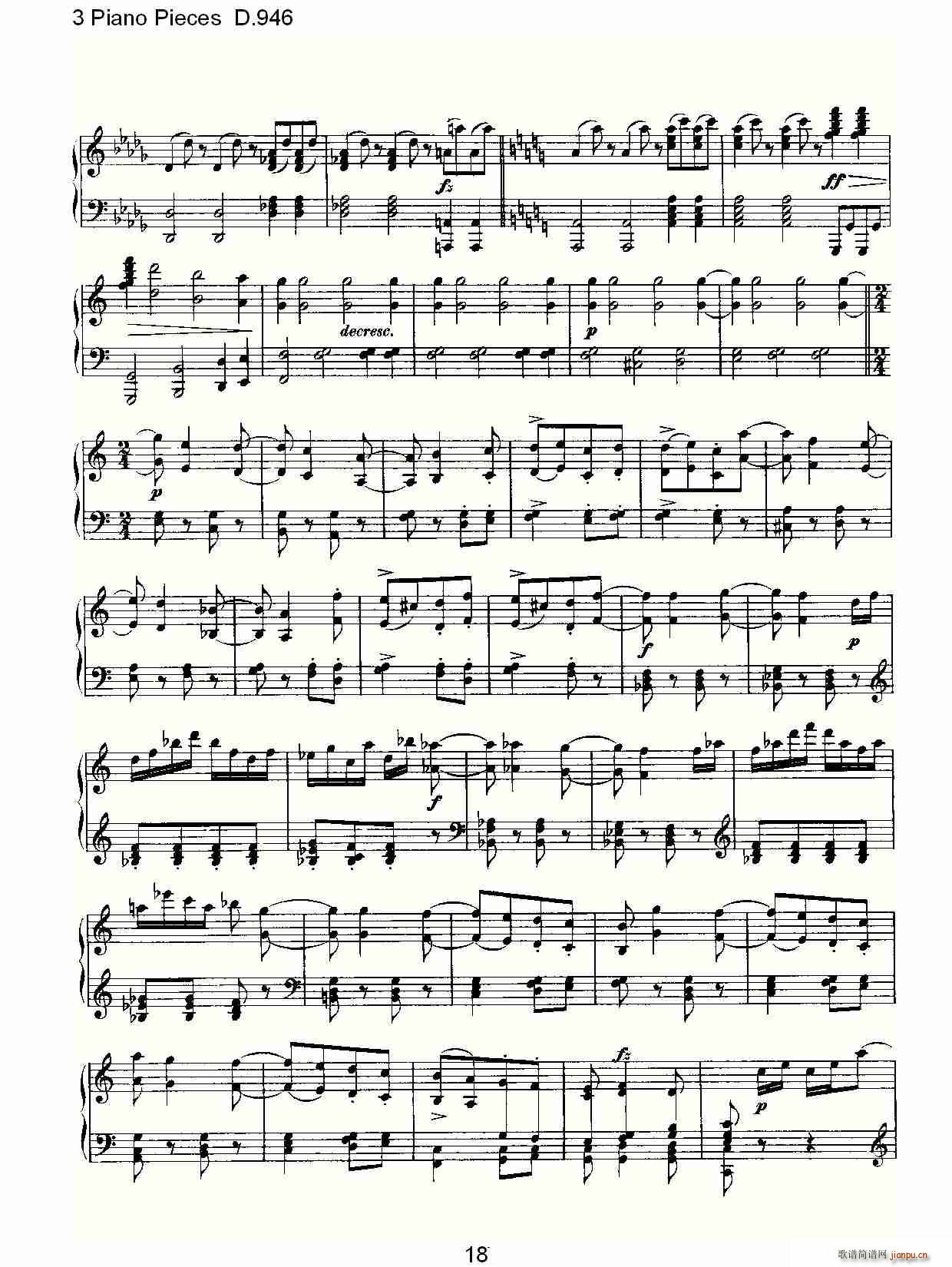 3 Piano Pieces D.946()18