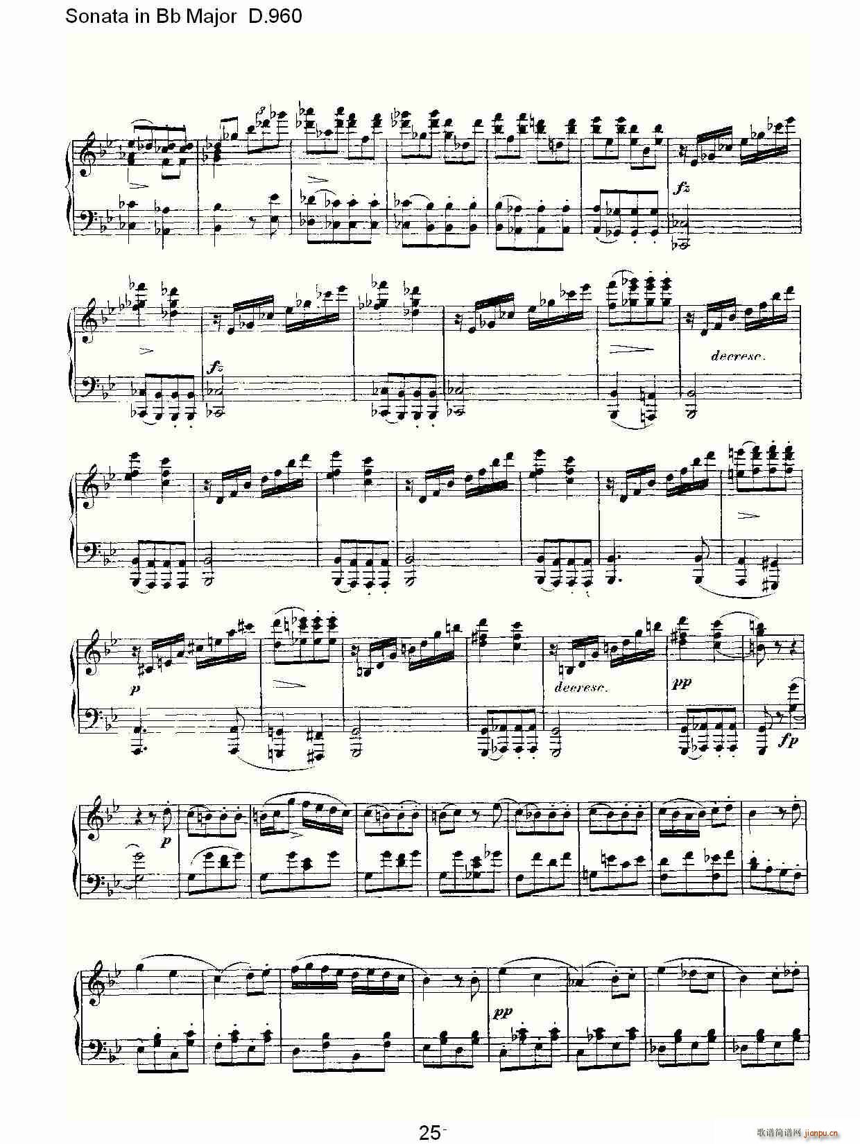 Sonata in Bb Major D.960(ʮּ)25