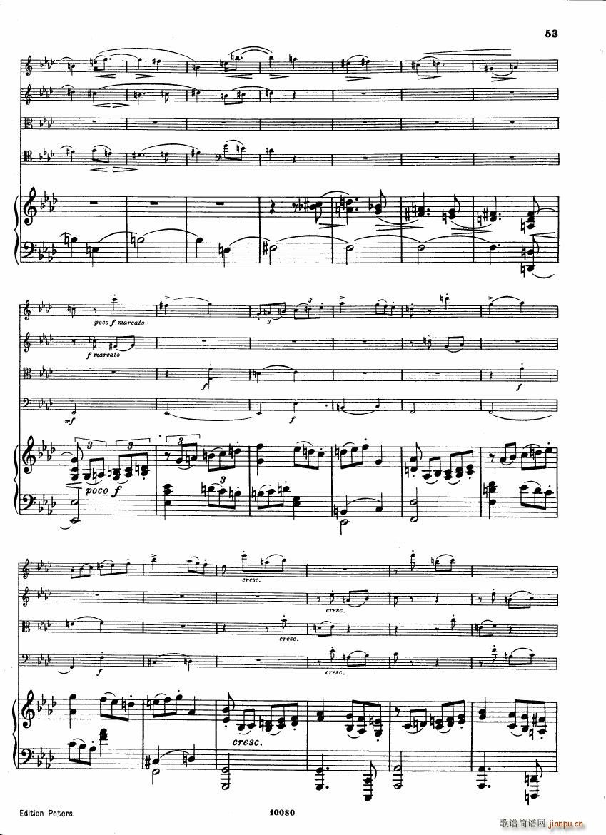 Brahms op 34 Piano Quintet f minor score ()11