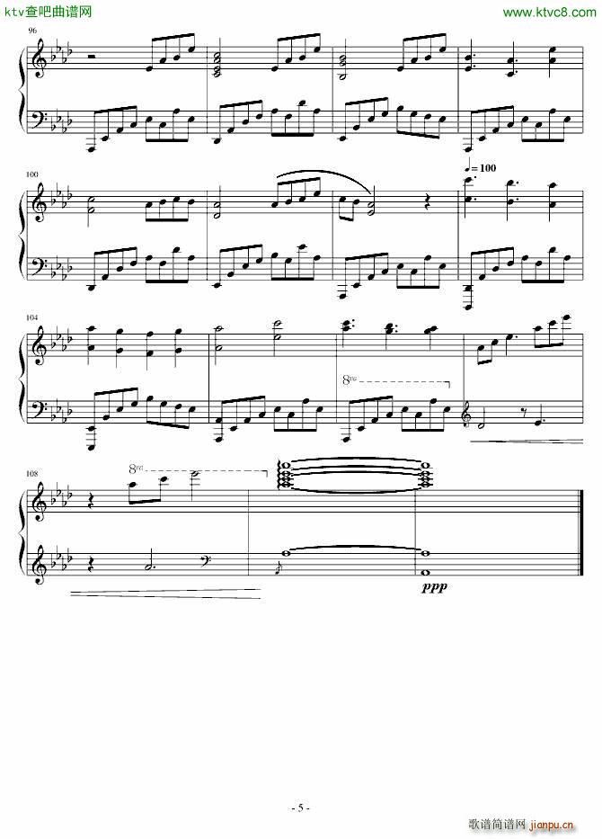 Song For Friends Piano Solo()5