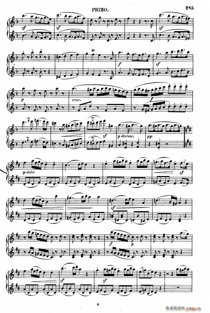 Beethoven op 6 Sonata 2 pno()8