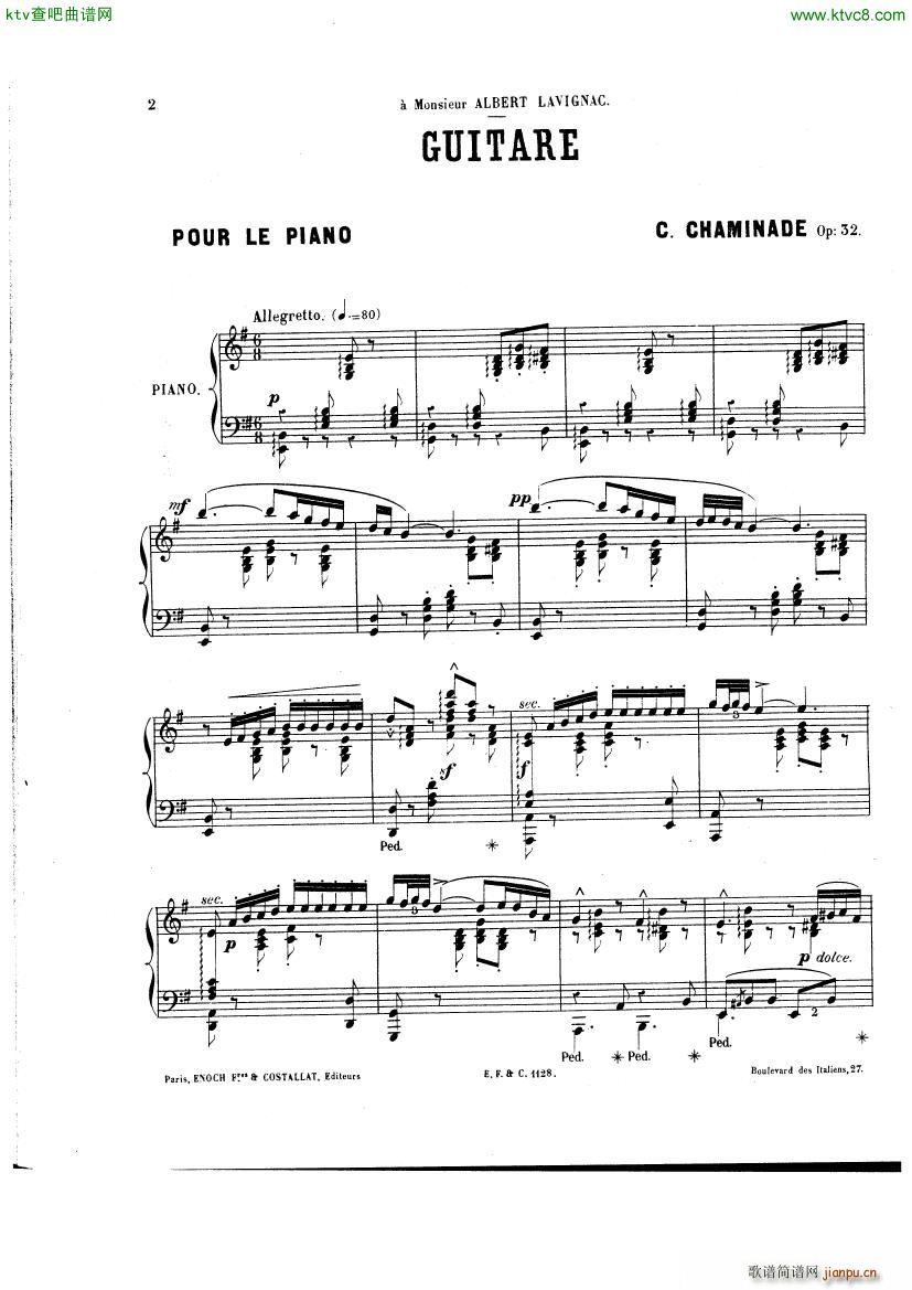 Chaminade Guitare()1