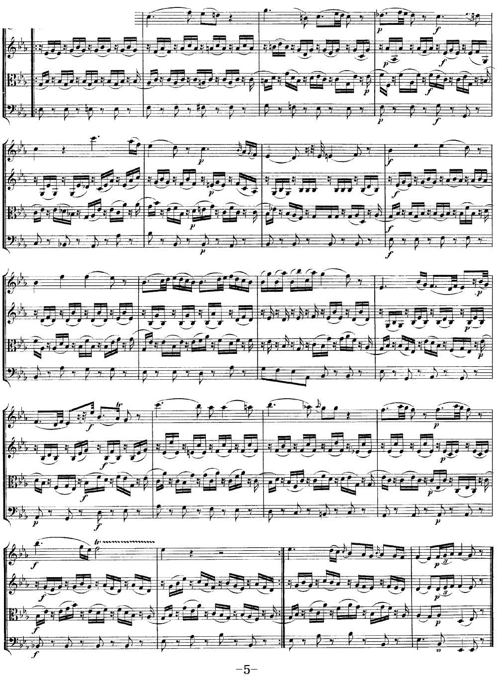 Mozart Quartet No 12 in Bb Major K 172()5