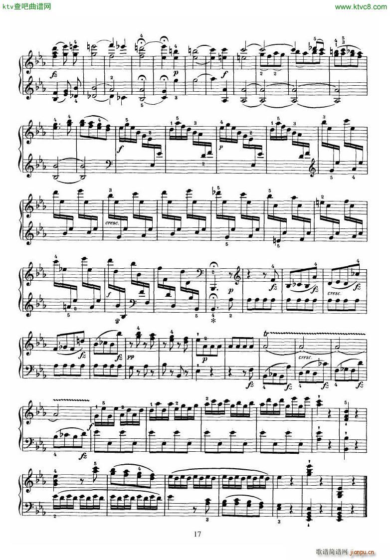 Piano Sonata No 52 in Eb()17