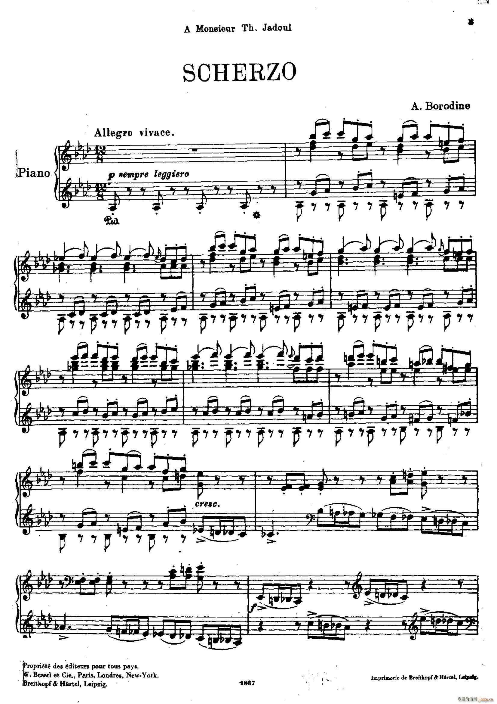 Scherzo in A flat Major Aг()1