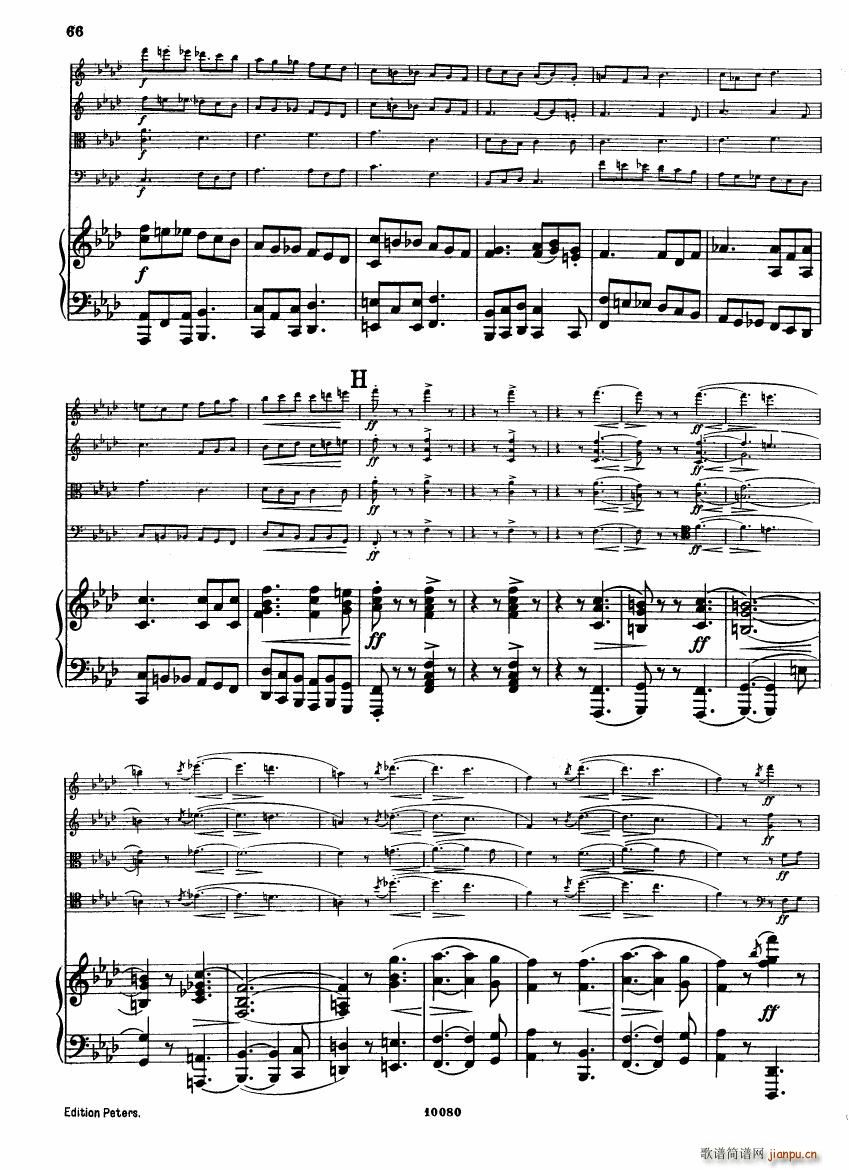 Brahms op 34 Piano Quintet f minor score ()24