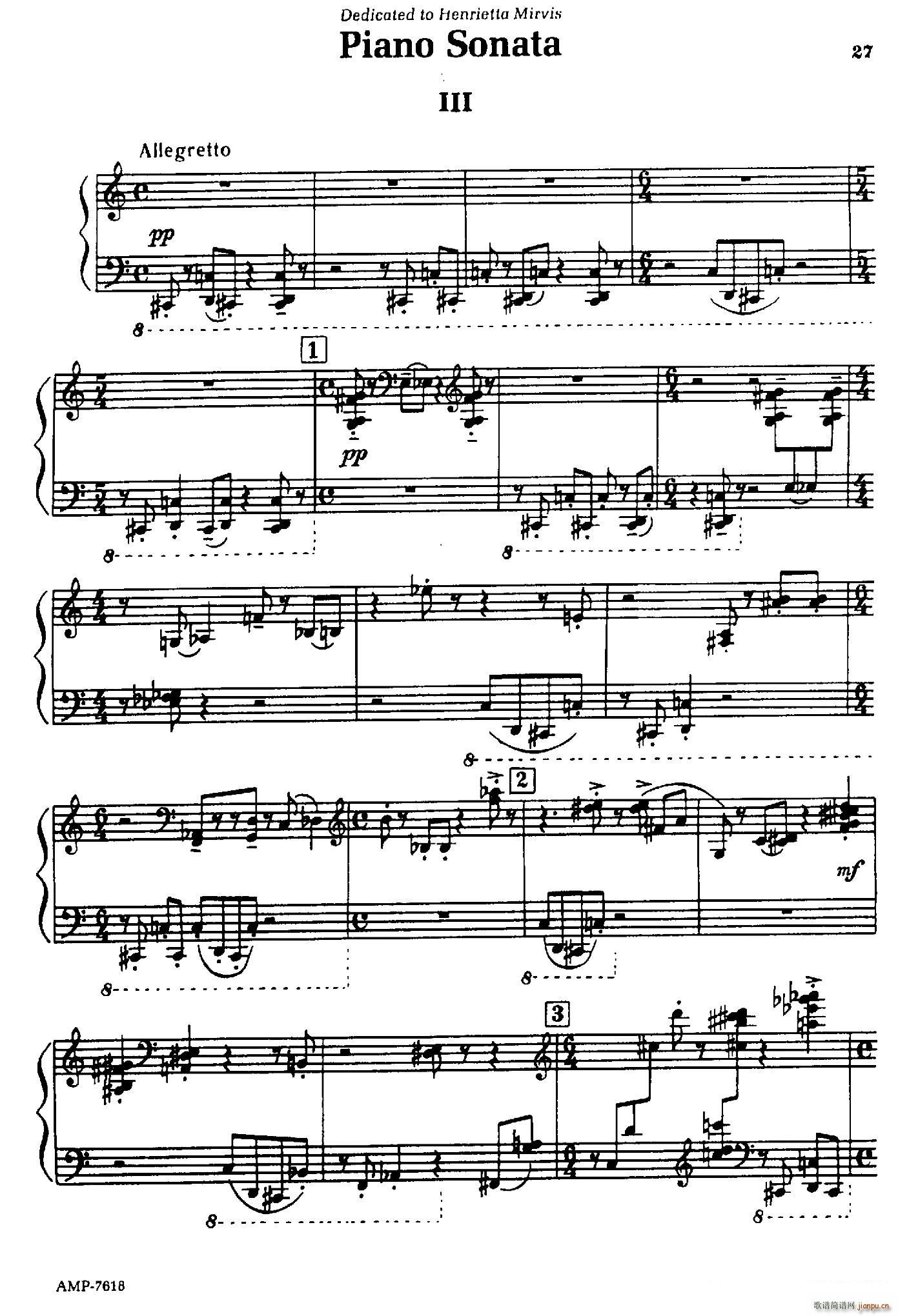 Piano Sonata  ()1