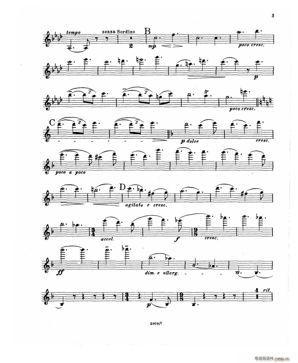 Bowen Barcarolle for violin and piano()19