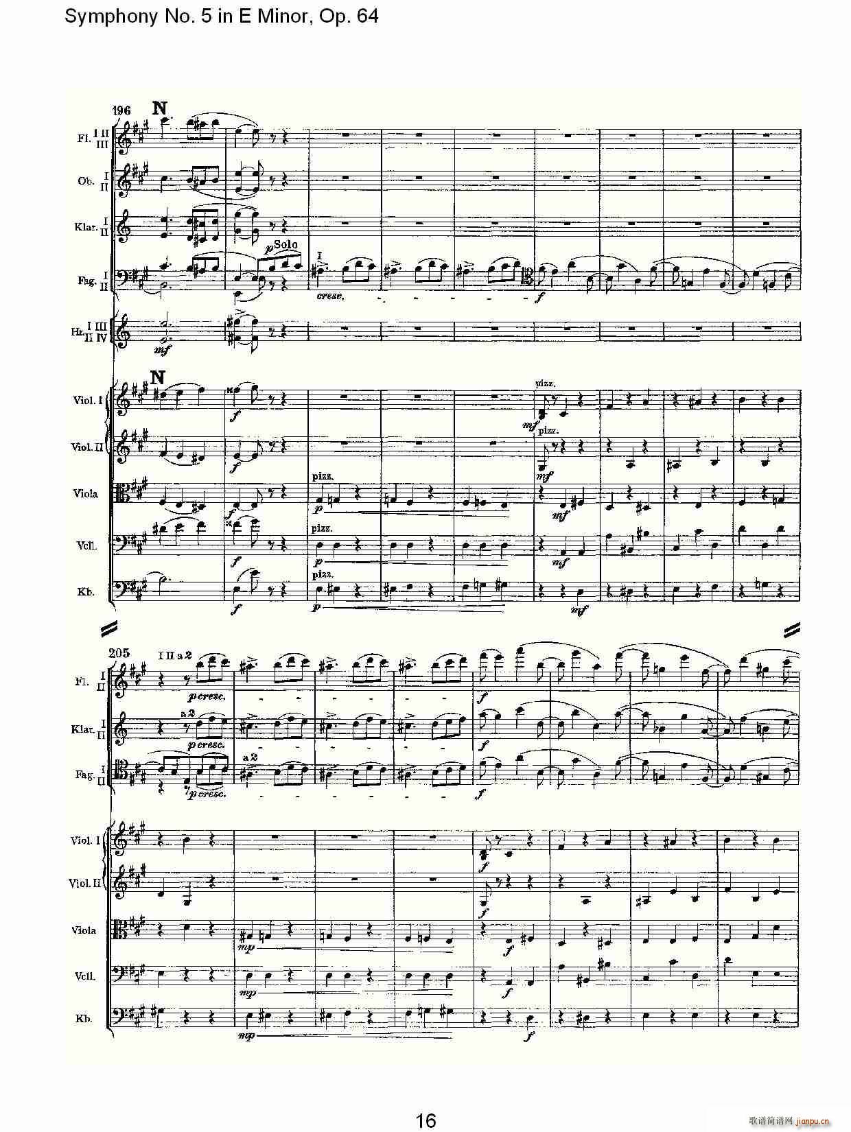 Symphony No. 5 in E Minor, Op.(ʮּ)16