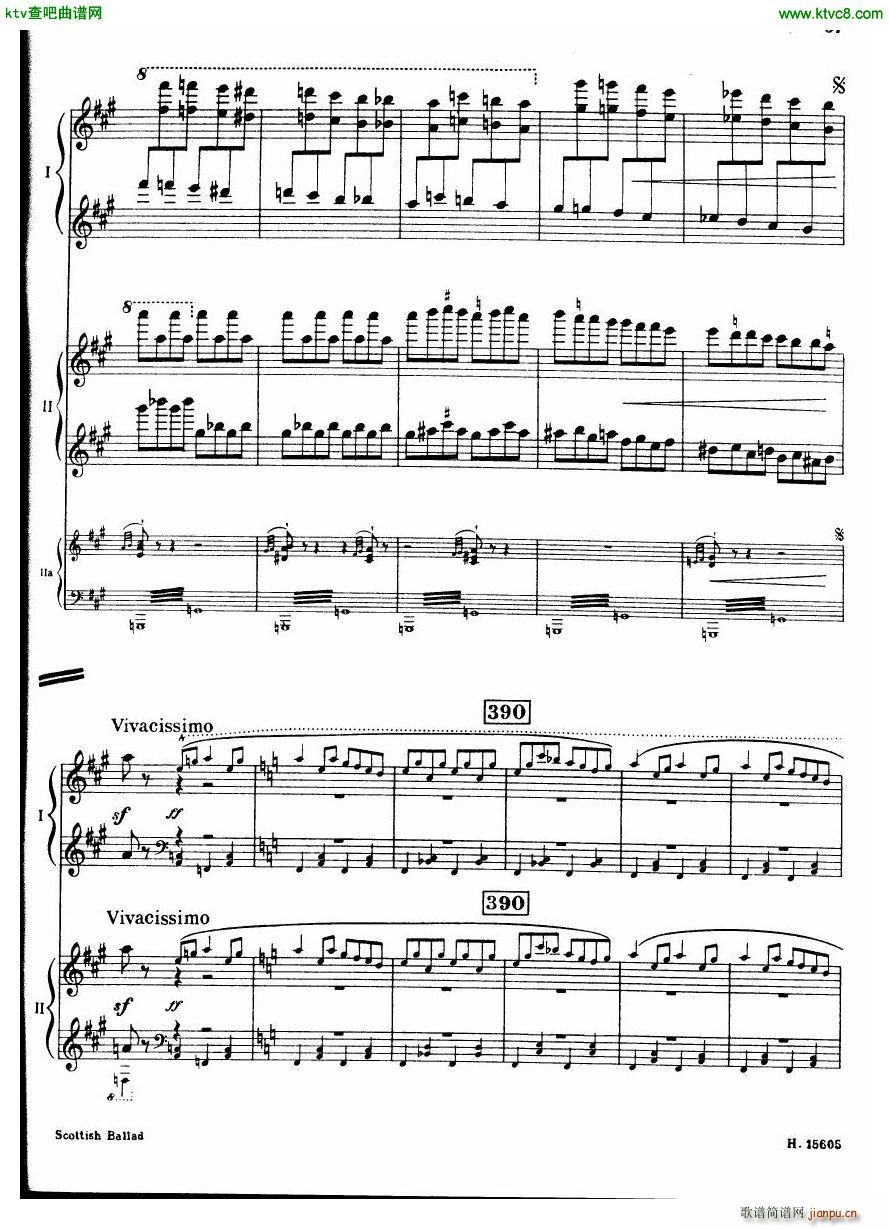 Britten Scottish Ballad op 26 arr for 2 pianos()38