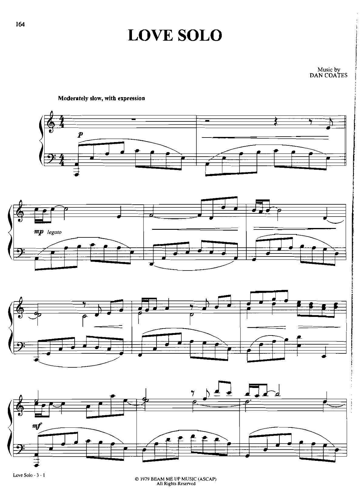 LOVE SOLO Dan Coates  ()1