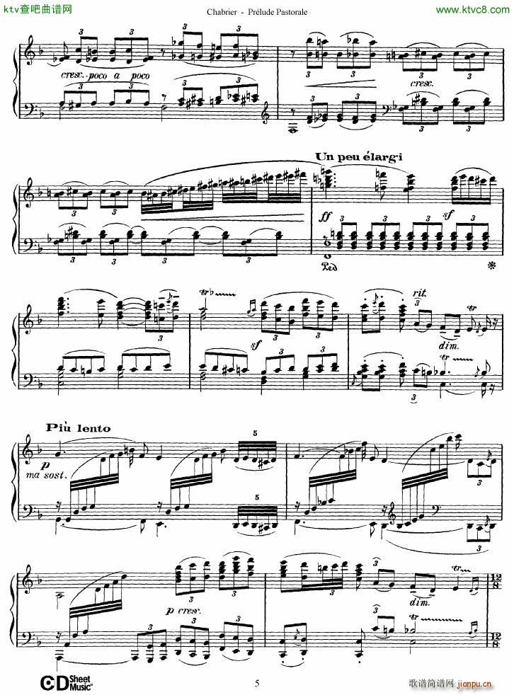 Chabrier Prelude Pastorale()5