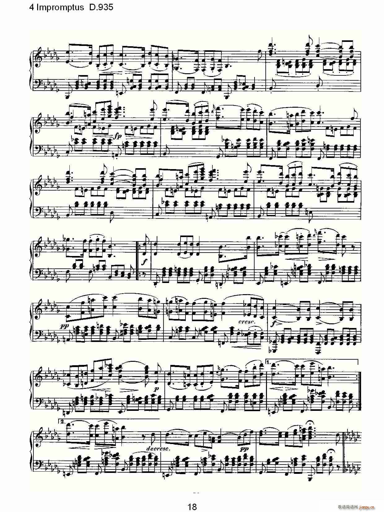4 Impromptus D.935(ʮּ)18
