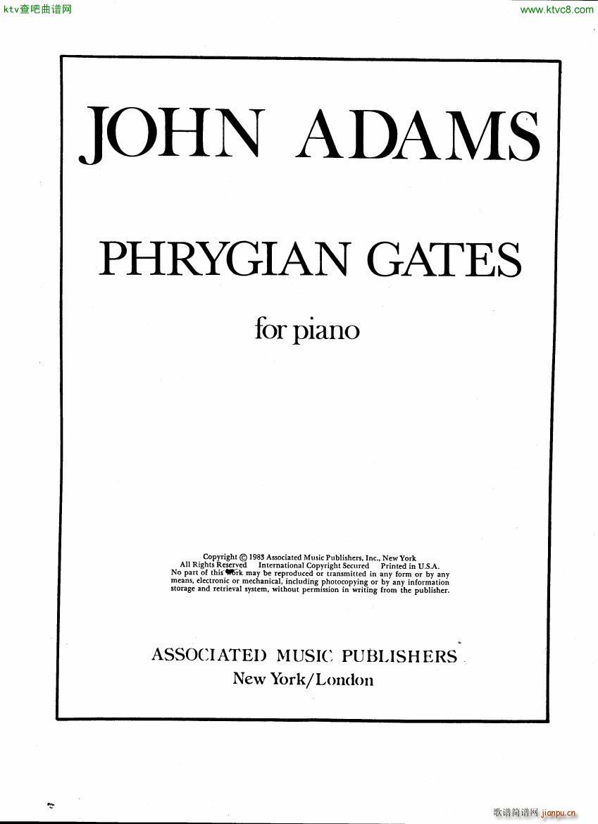 Adams Phrygian Gates part 1()1