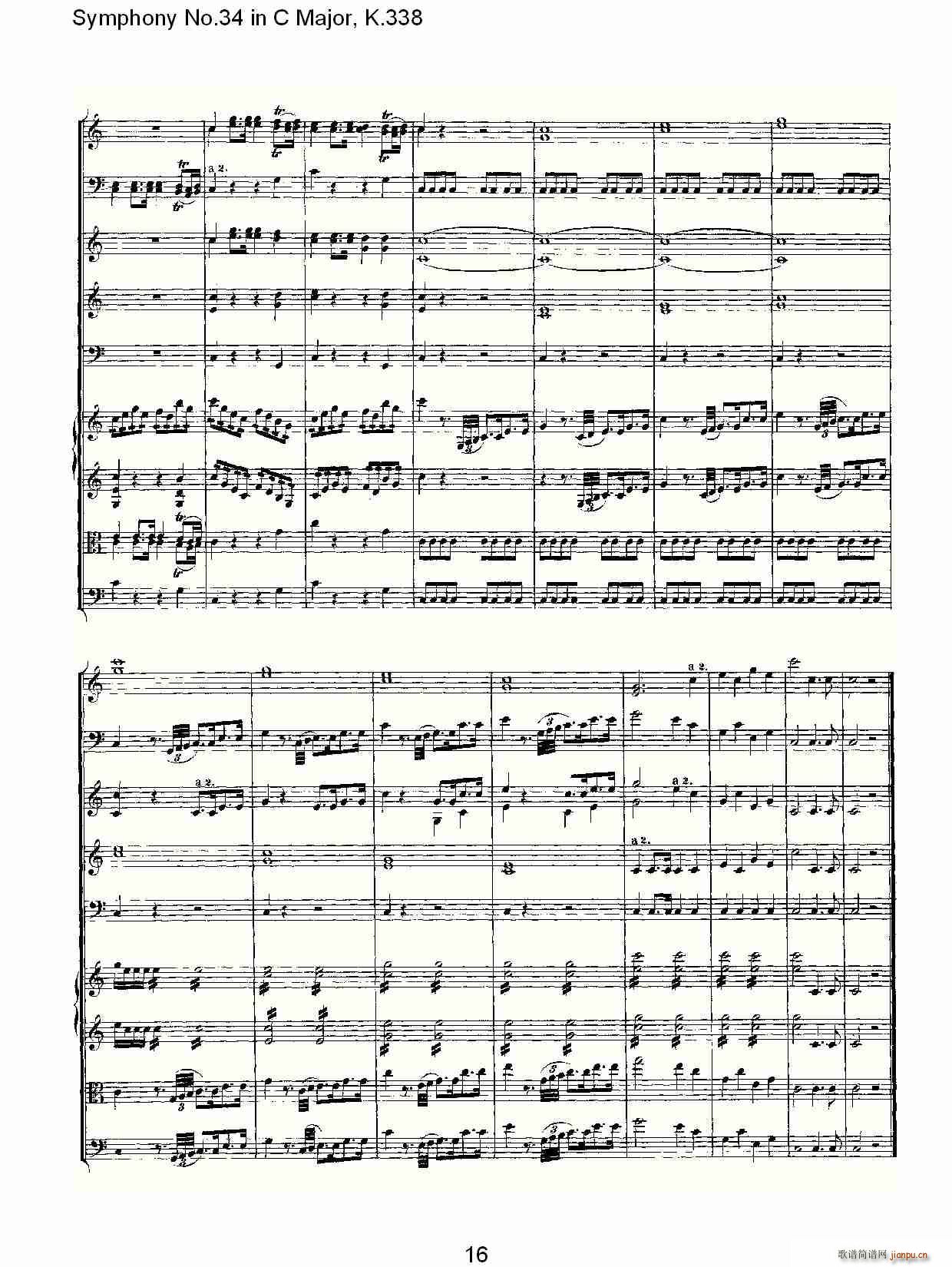 Symphony No.34 in C Major, K.338(ʮּ)16