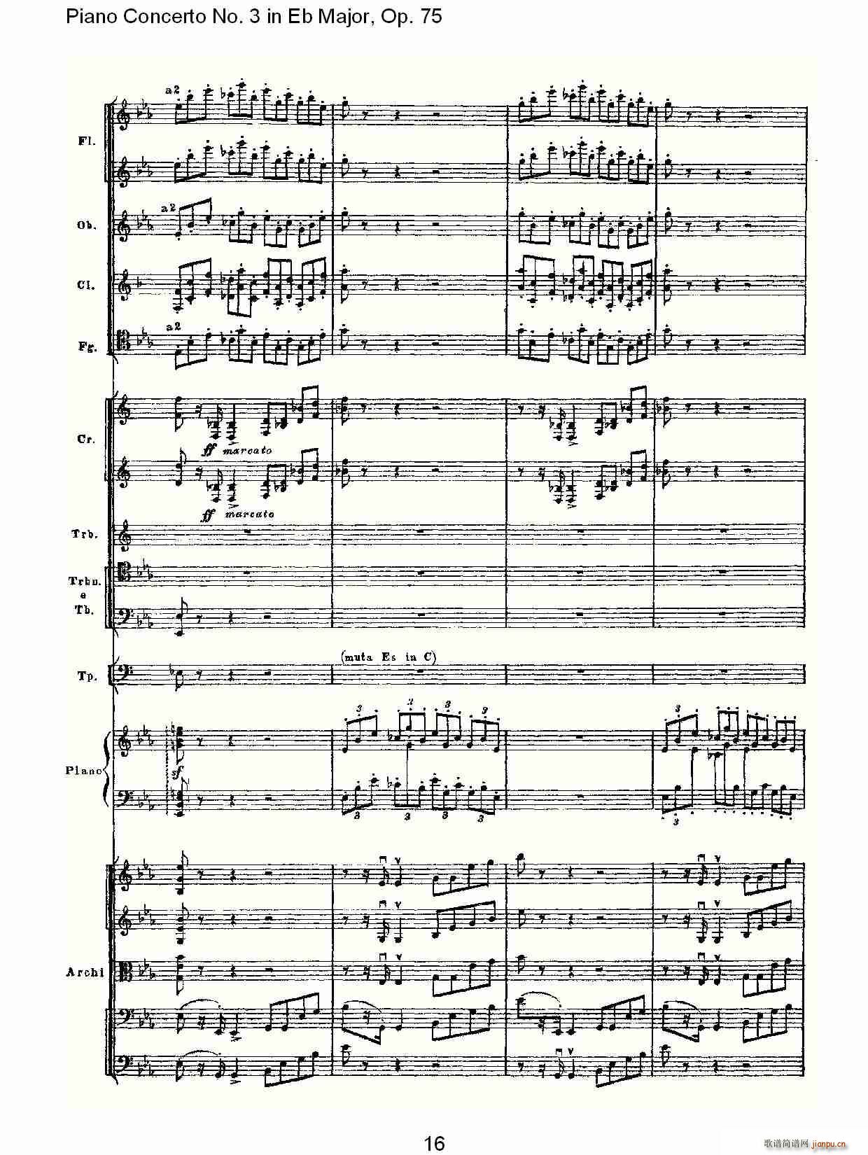 Piano Concerto No.3 in Eb Major,Op.75()16