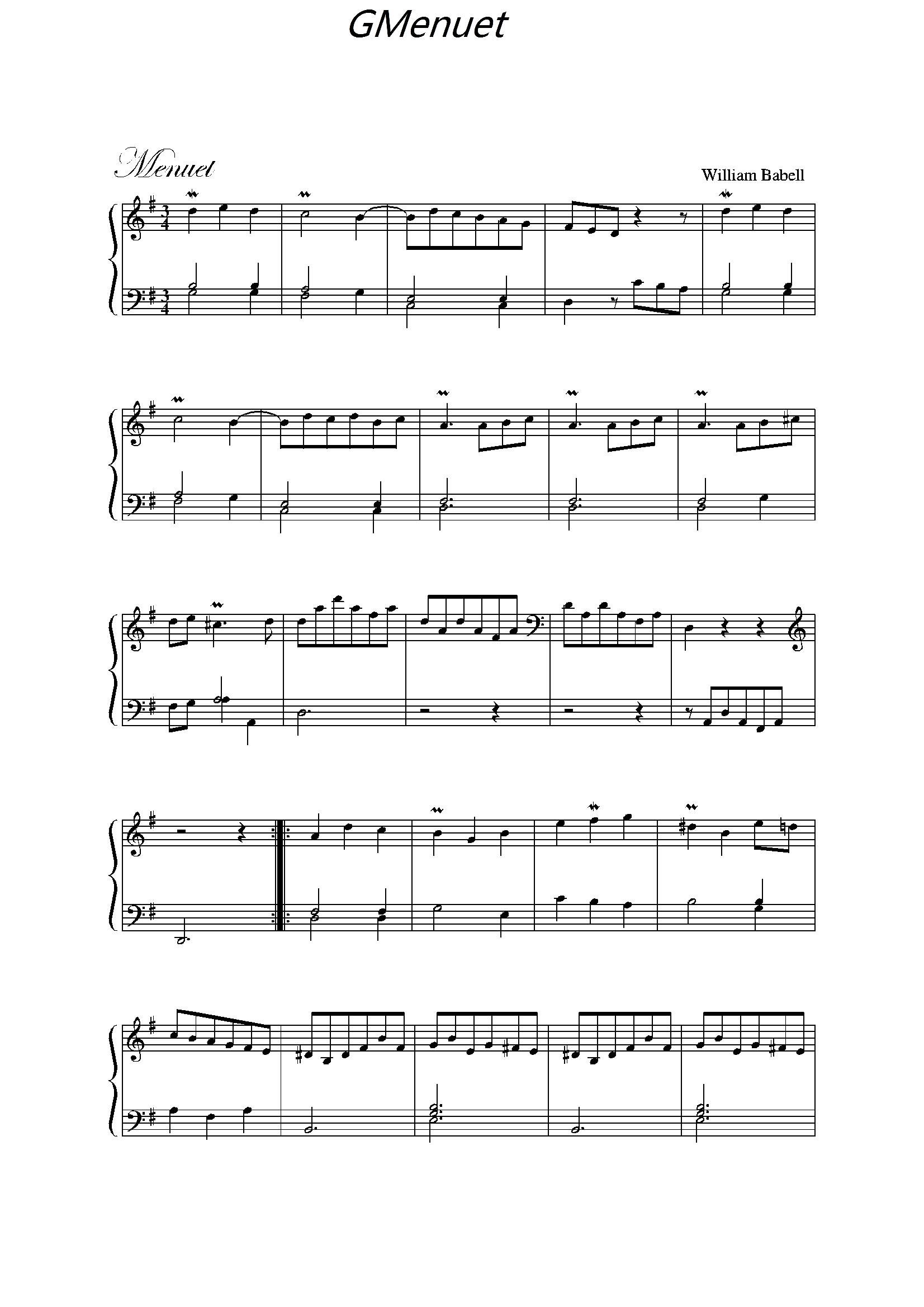 GMenuet()1