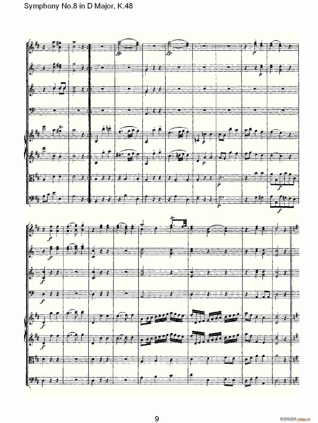 Symphony No.8 in D Major, K.48(ʮּ)9