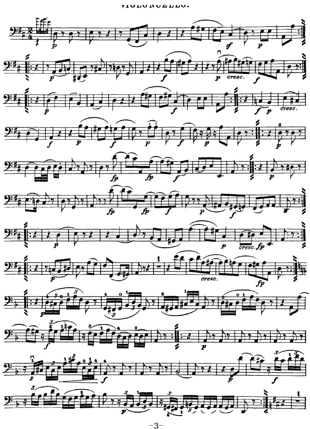 Mozart Quartet No 18 in A Major K 464 Cello(ʮּ)3