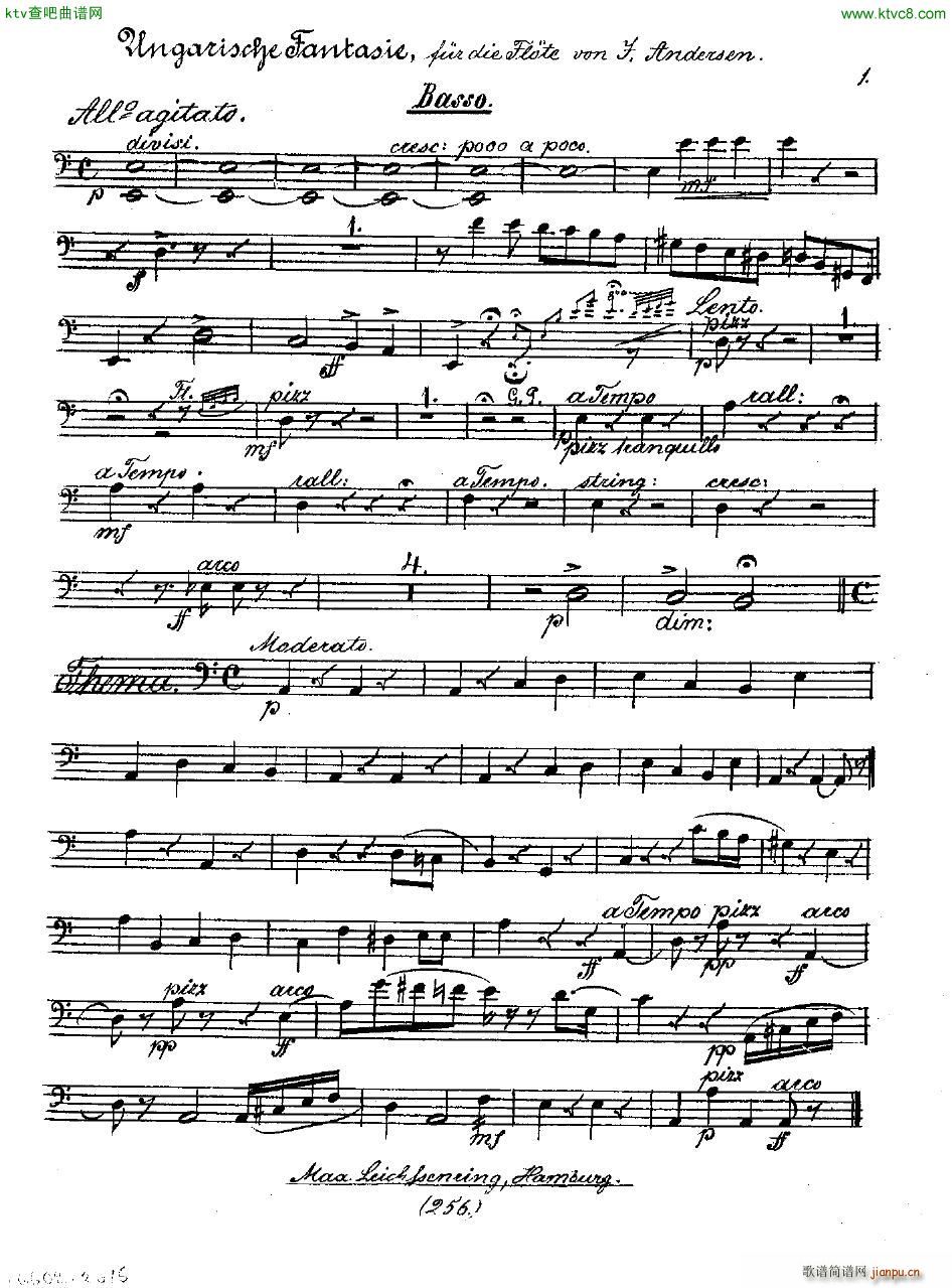 Andersen op 2 Ungarische Fantasie orch parts()18