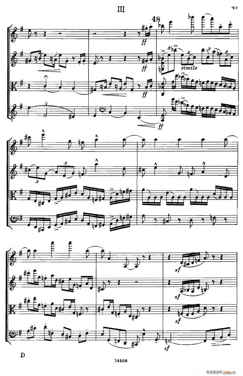 QUARTET Op 83  ()14