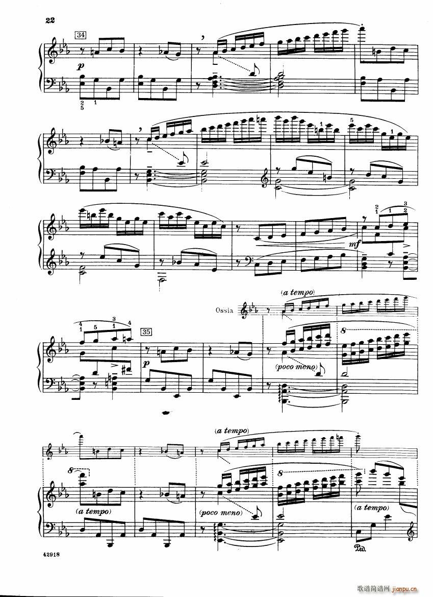 Barber op 28 Souvenirs piano solo()22