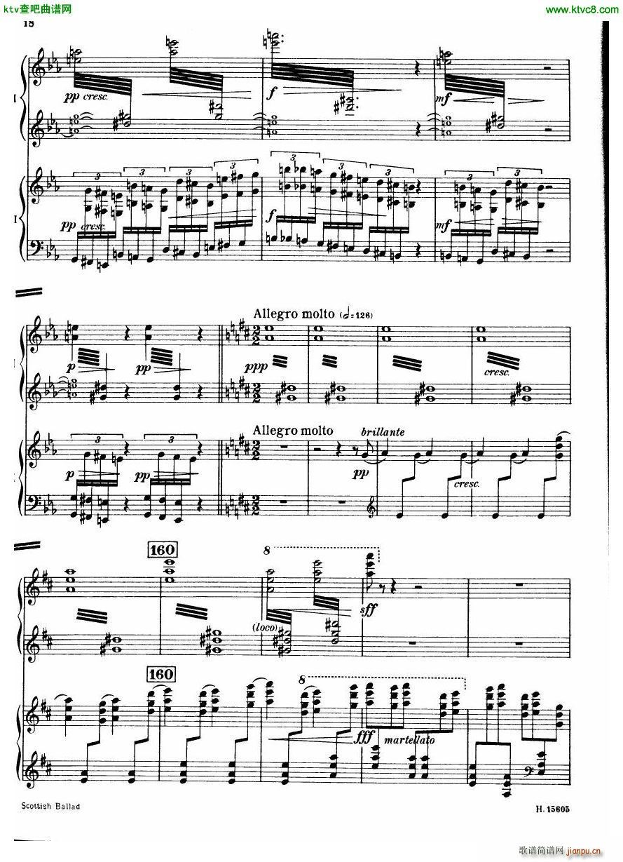 Britten Scottish Ballad op 26 arr for 2 pianos()19
