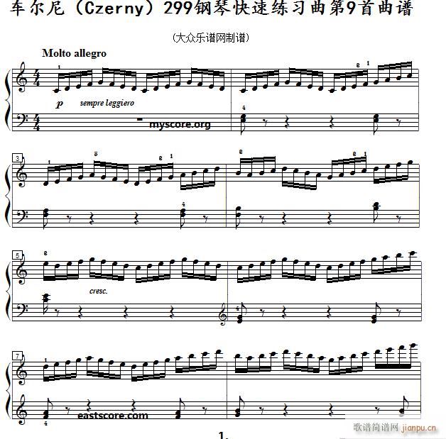  ٿϰ Czerny 299 9 ϰʾ()1