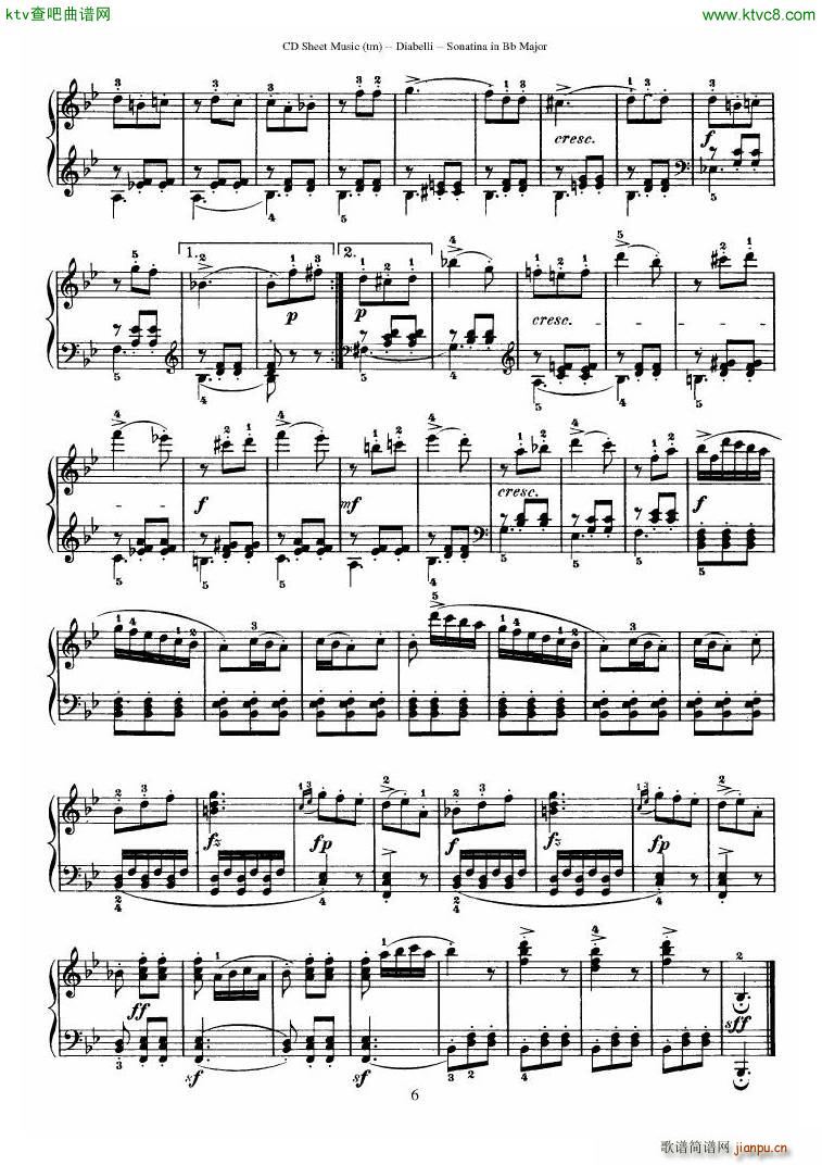 Diabelli Sonatinas Op 168 No 1 7 34P()18