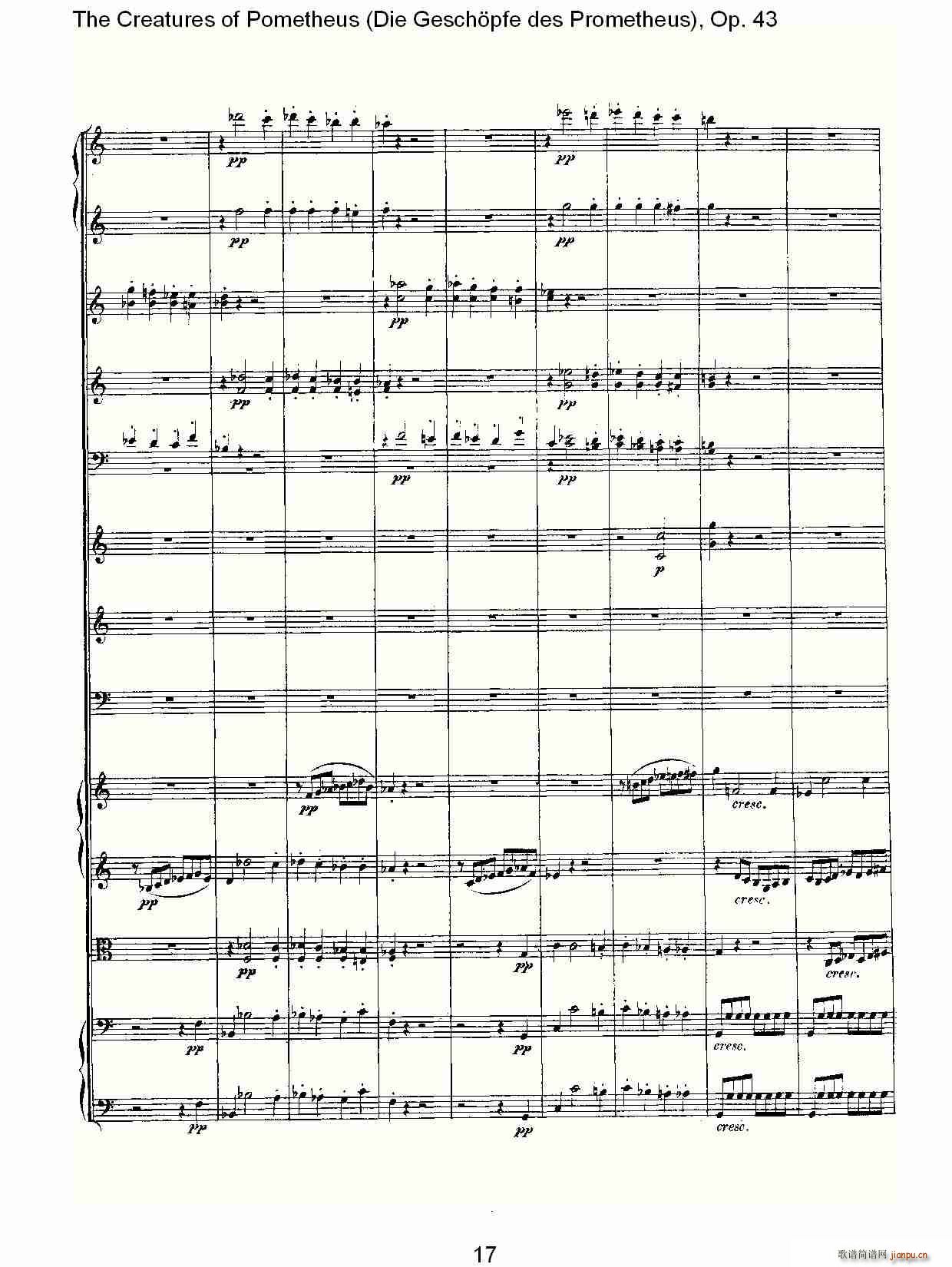 Die Gesch?pfe des Prometheus Op. 43(ʮּ)17