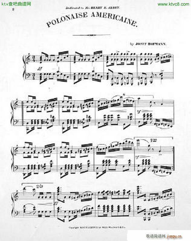 Hofmann Polonaise Americaine()1