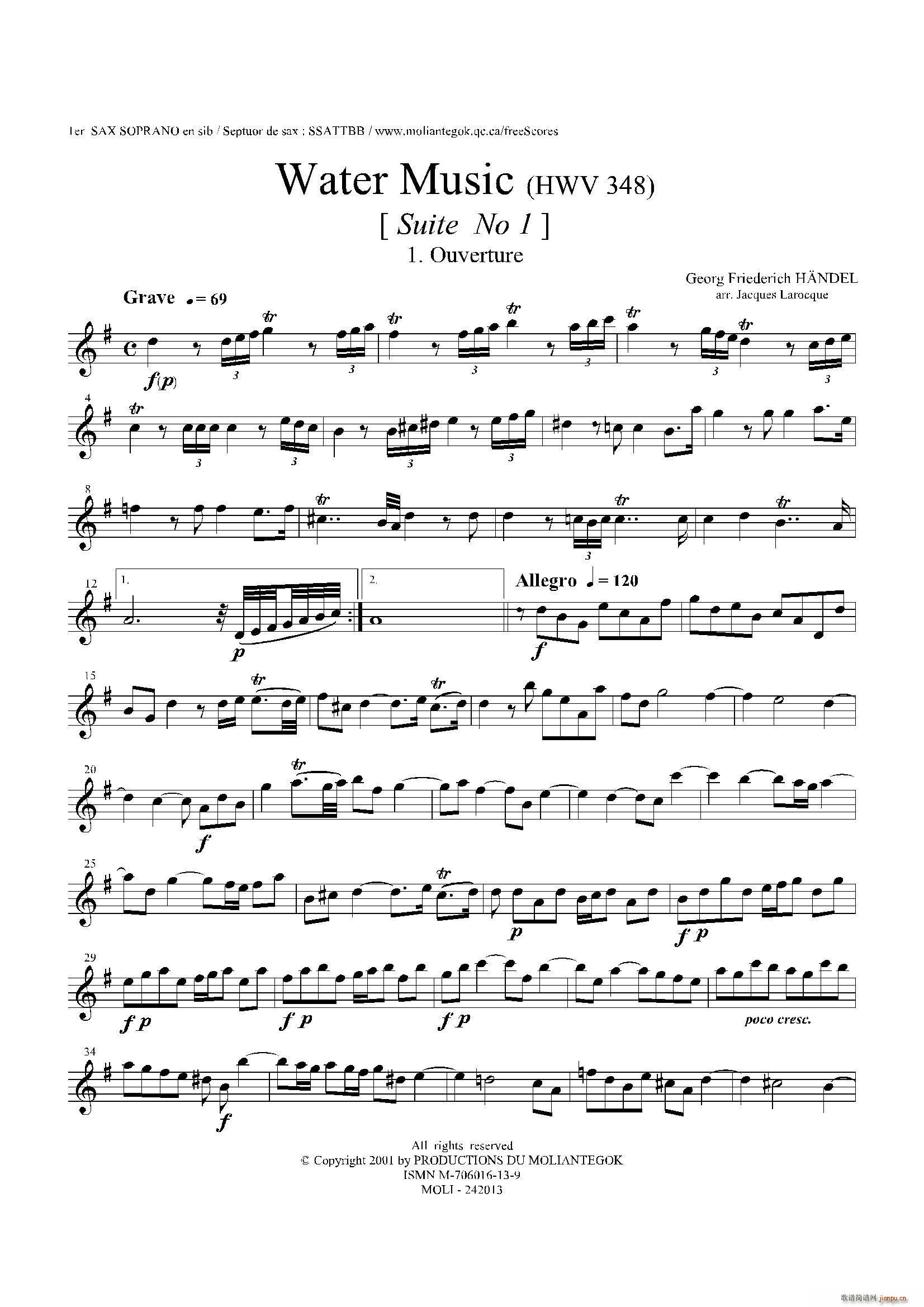 Water Music HWV 348 No 1 һ˹(ʮּ)1