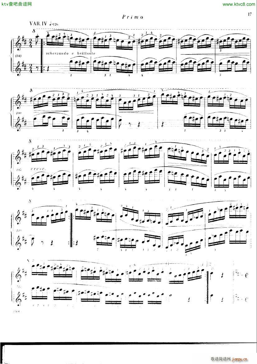 Chopin ekier variations in D()15