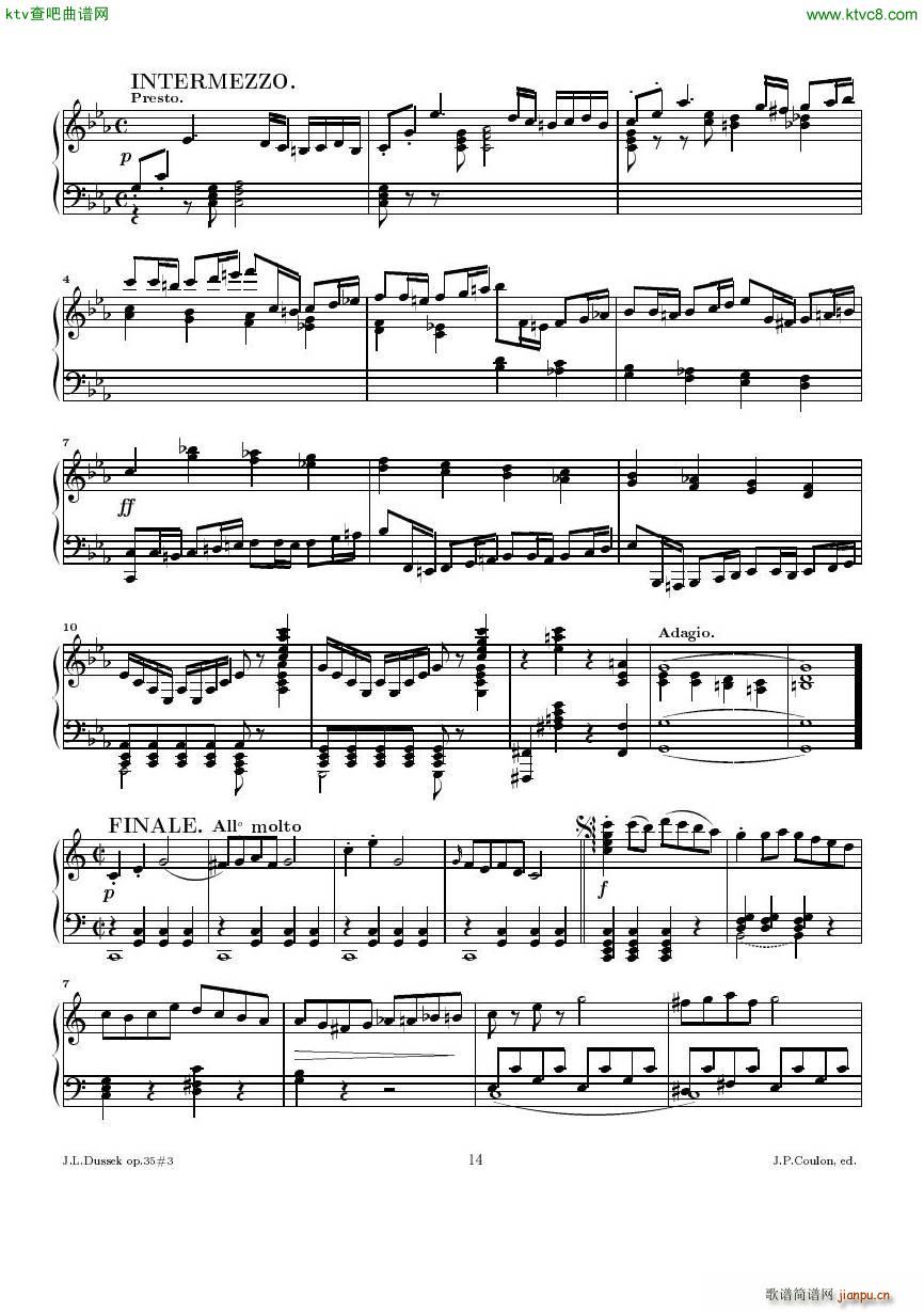Dussek Sonate No13 op35 No3()14
