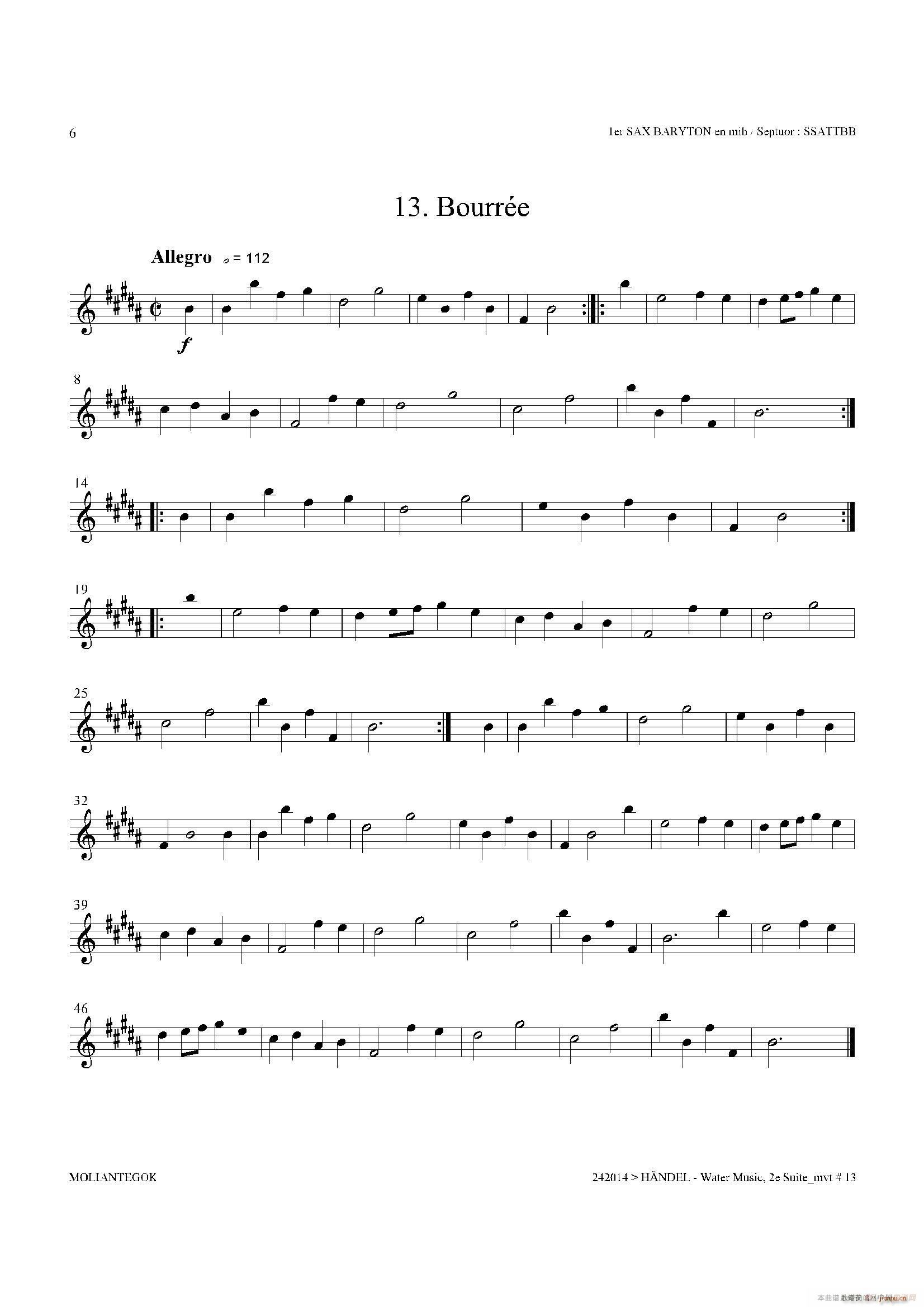Water Music HWV 349 No 2 һϵ˹(ʮּ)6