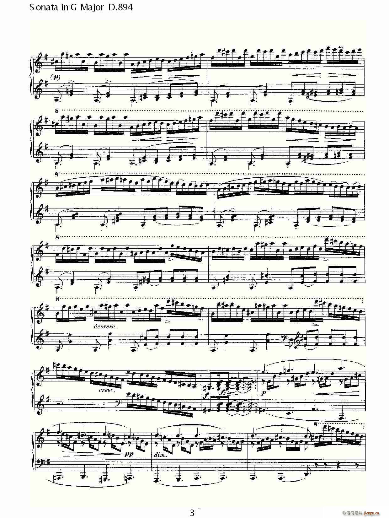 Sonata in G Major D.894(ʮּ)3