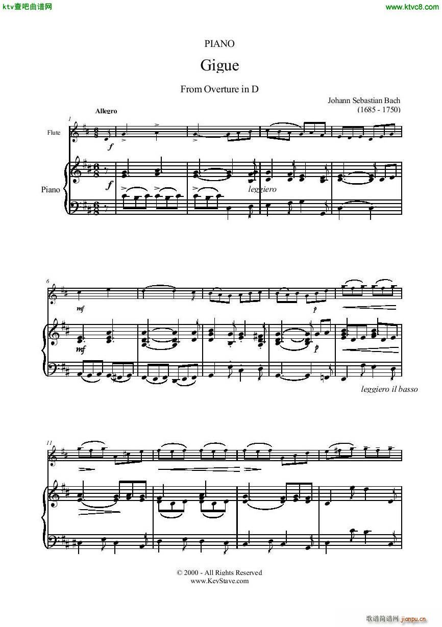 Bach Gigue Flute piano()1