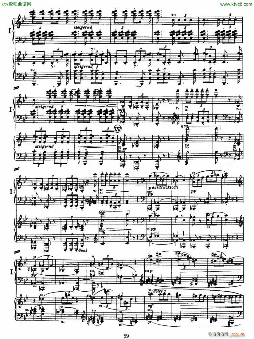 Bruckner Symphony No 4 4 hands arr ()8