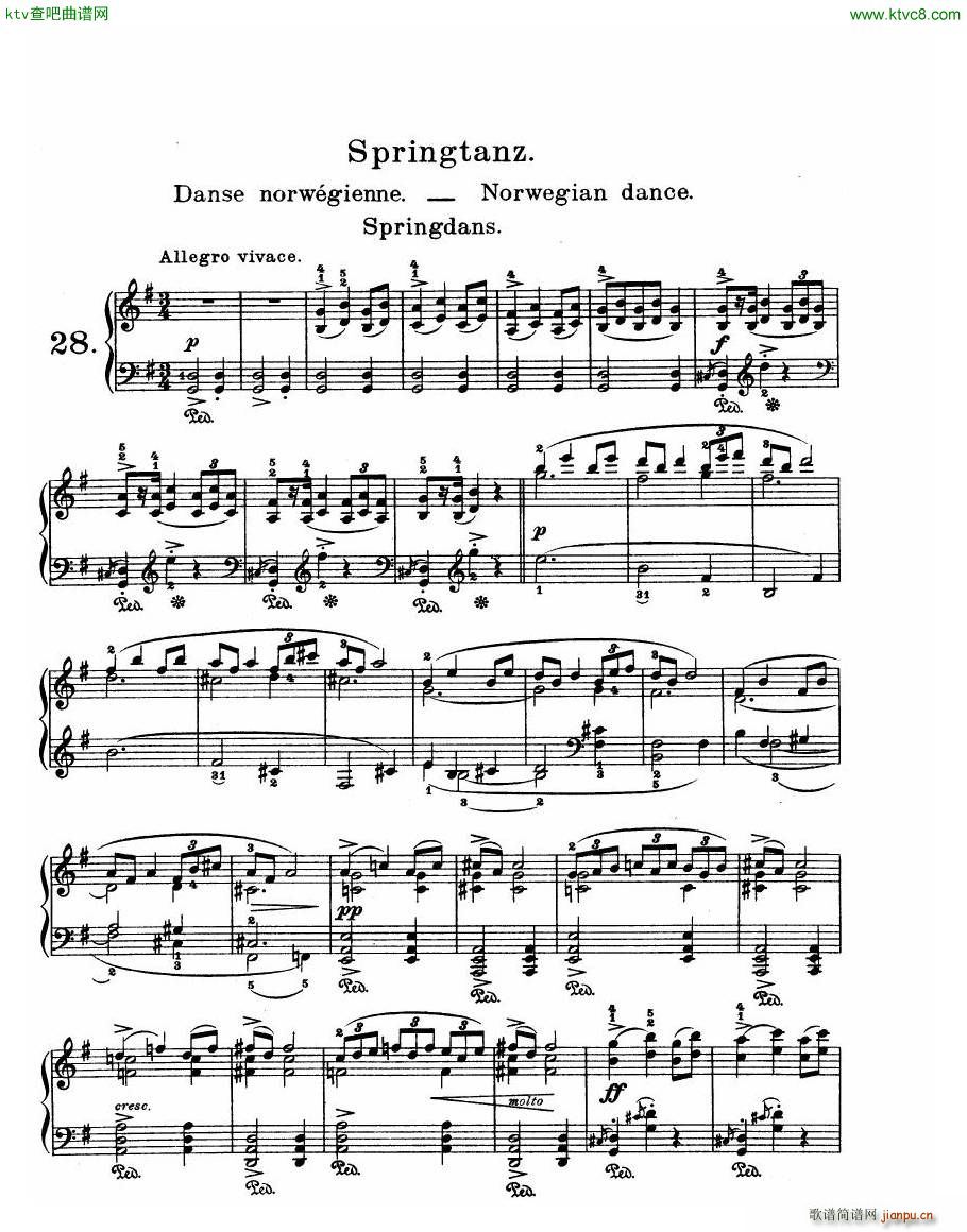 Grieg Lyric Pieces Op 47()15