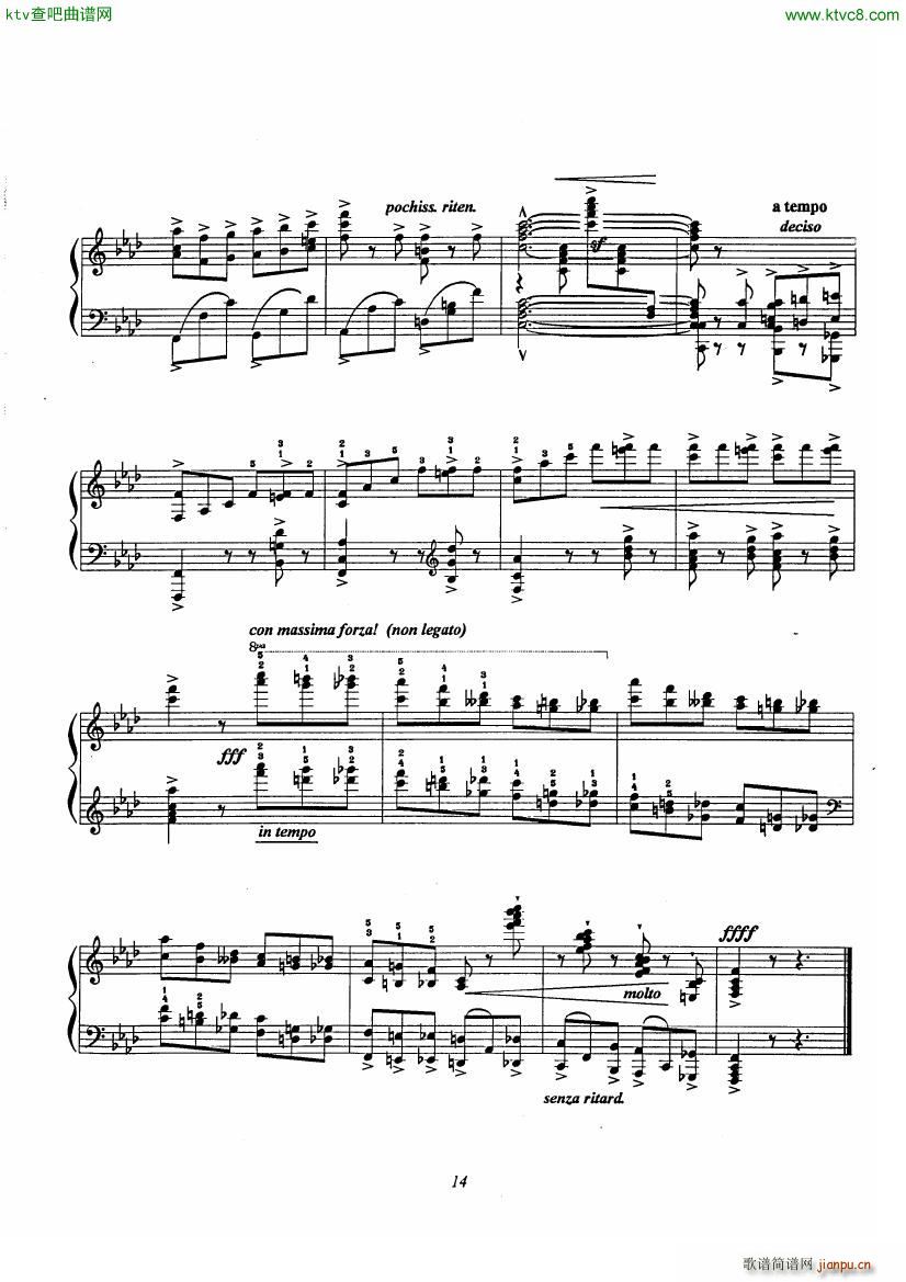 Etude No 9 D aprs Rossini()14