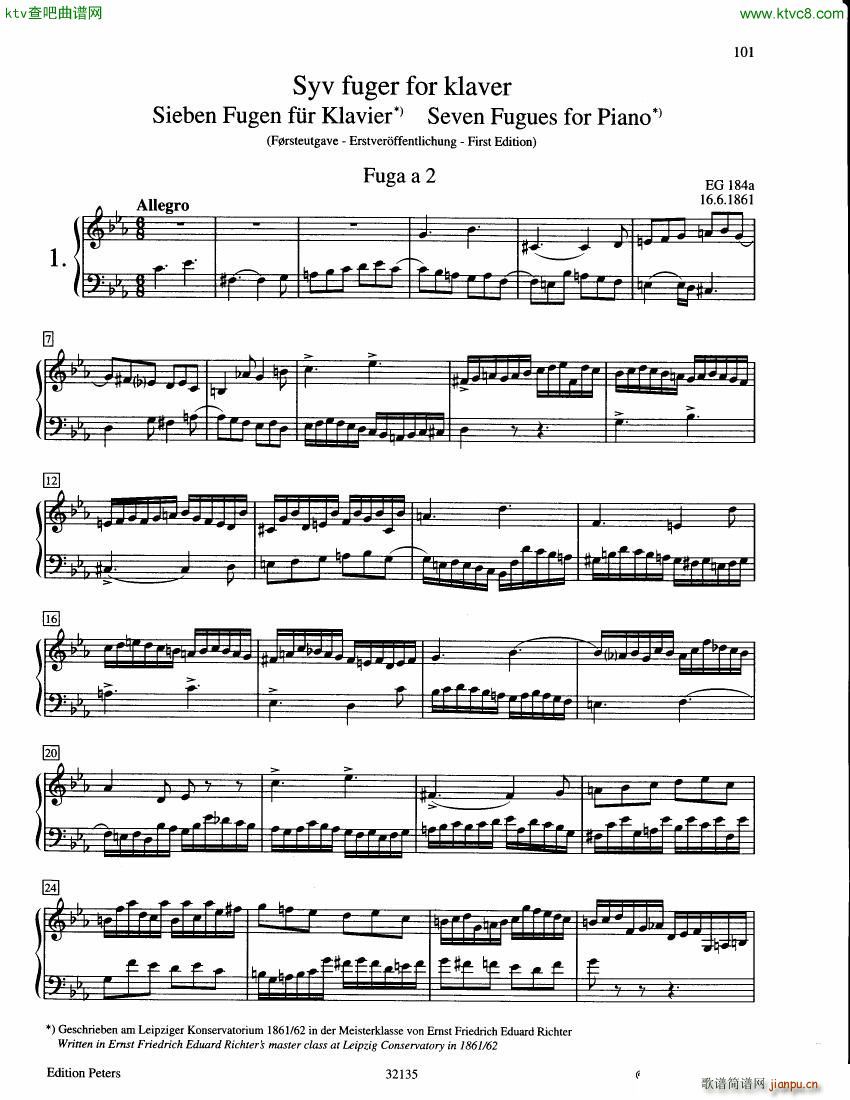 Grieg 7 Fugues EG184a 184g()1