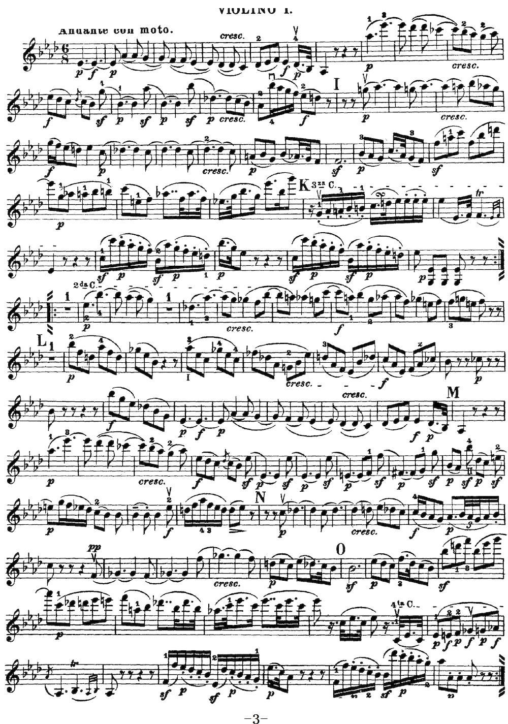 Mozart Quartet No 16 in Eb Major K 428 Violin 1(ʮּ)3
