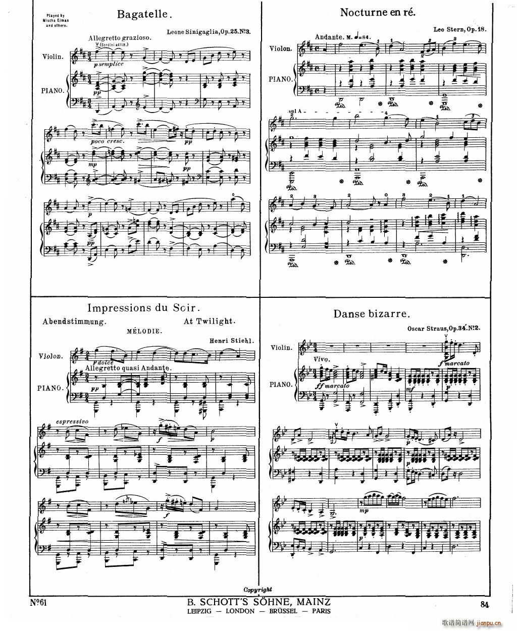 Bowen Humoresque for violin and piano()15