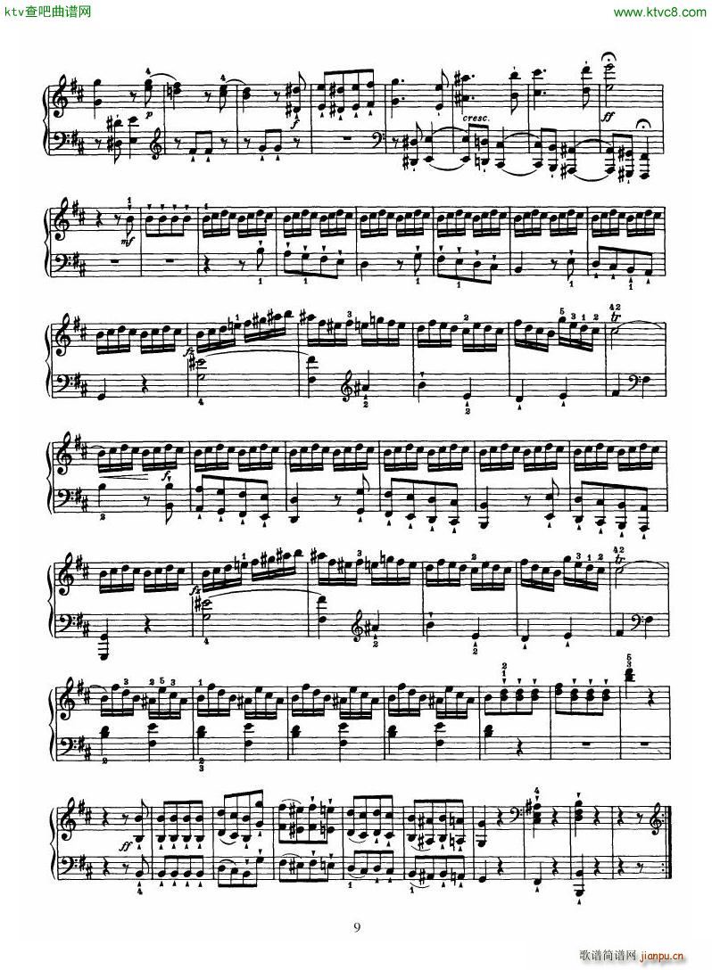 Haydn Piano Sonata No 32 In B()9