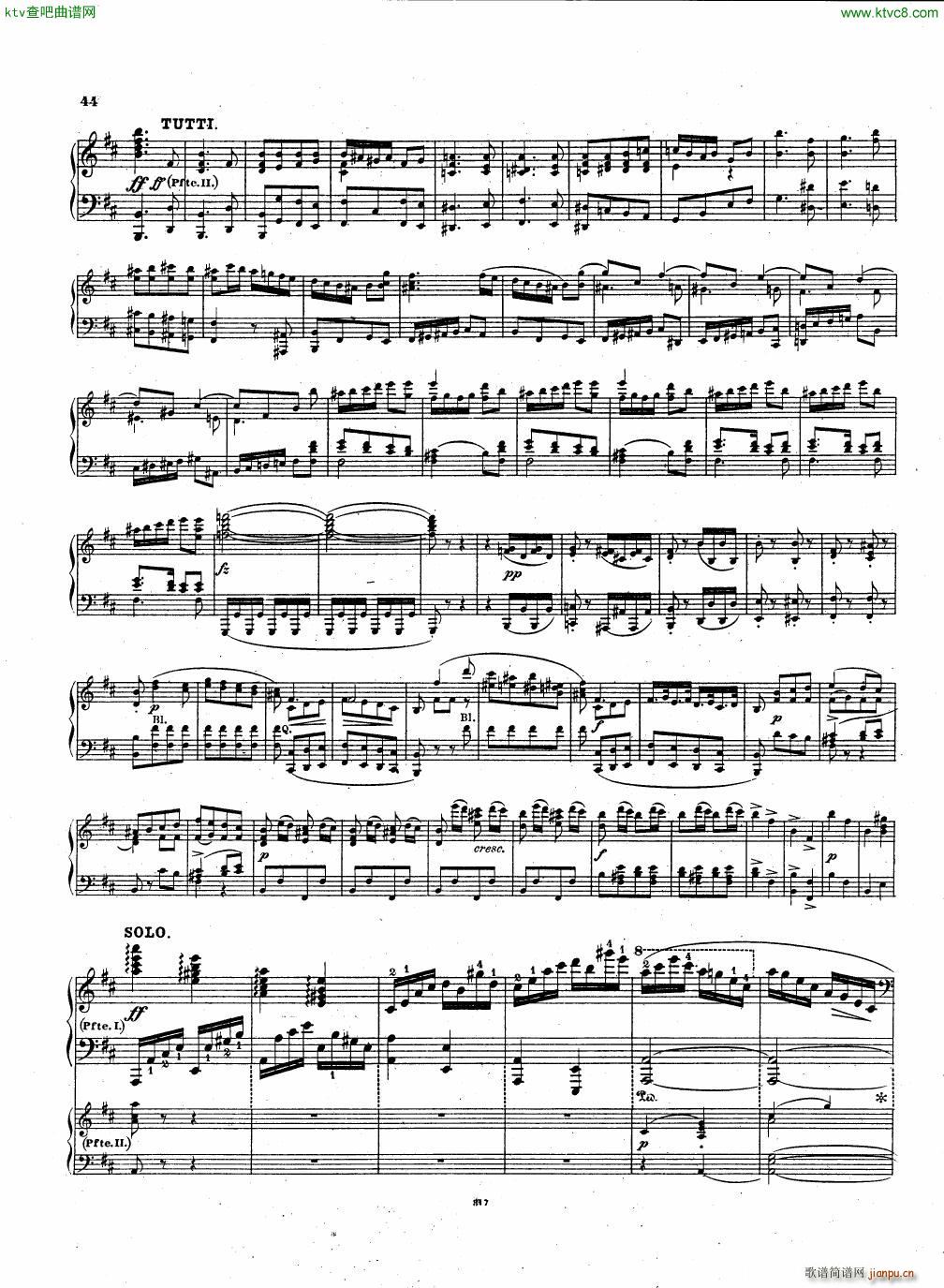 Hummel Piano concerto Op 89 II()6